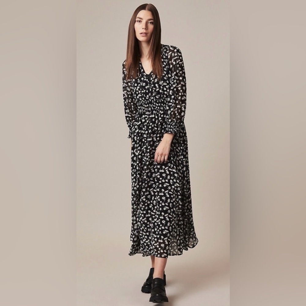 Hudson North Smocked Waist Midi Dress, Sz XL